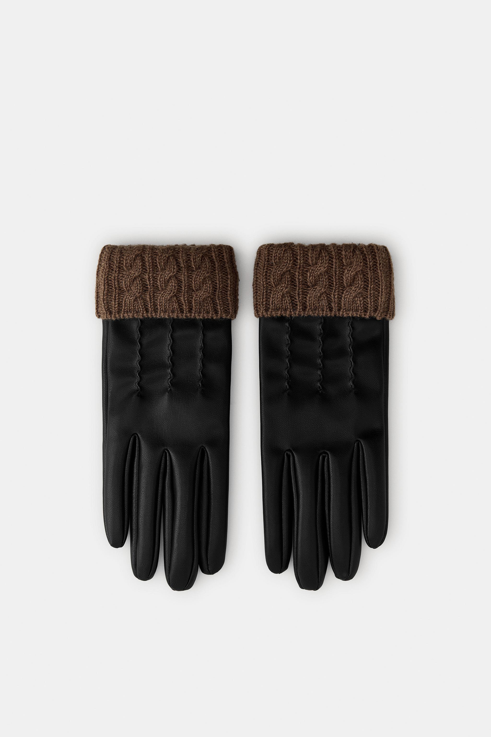 GANTS MATIÈRE SYNTHÉTIQUE ET MÉLANGE DE LAINE